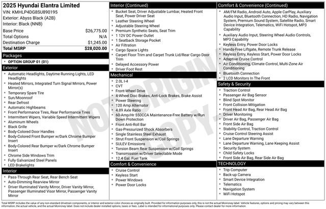Certified 2025 Hyundai Elantra Limited FWD image 26