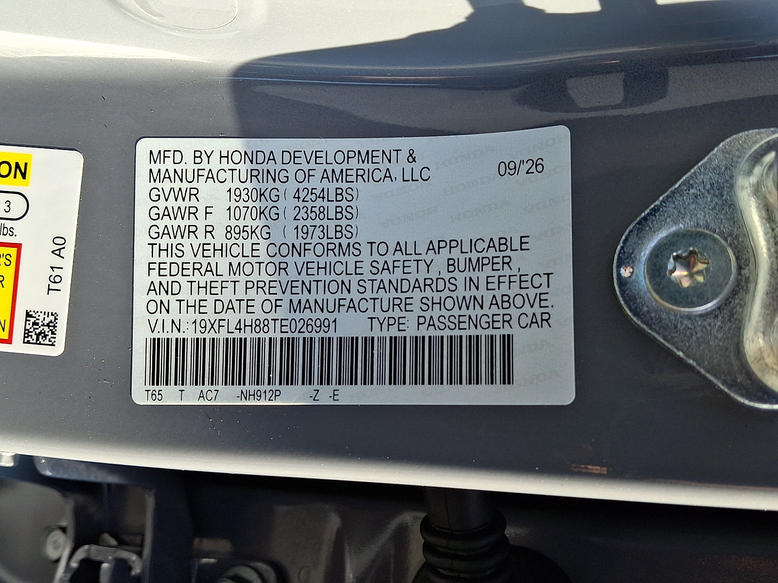 New 2026 Honda Civic Sport image 10