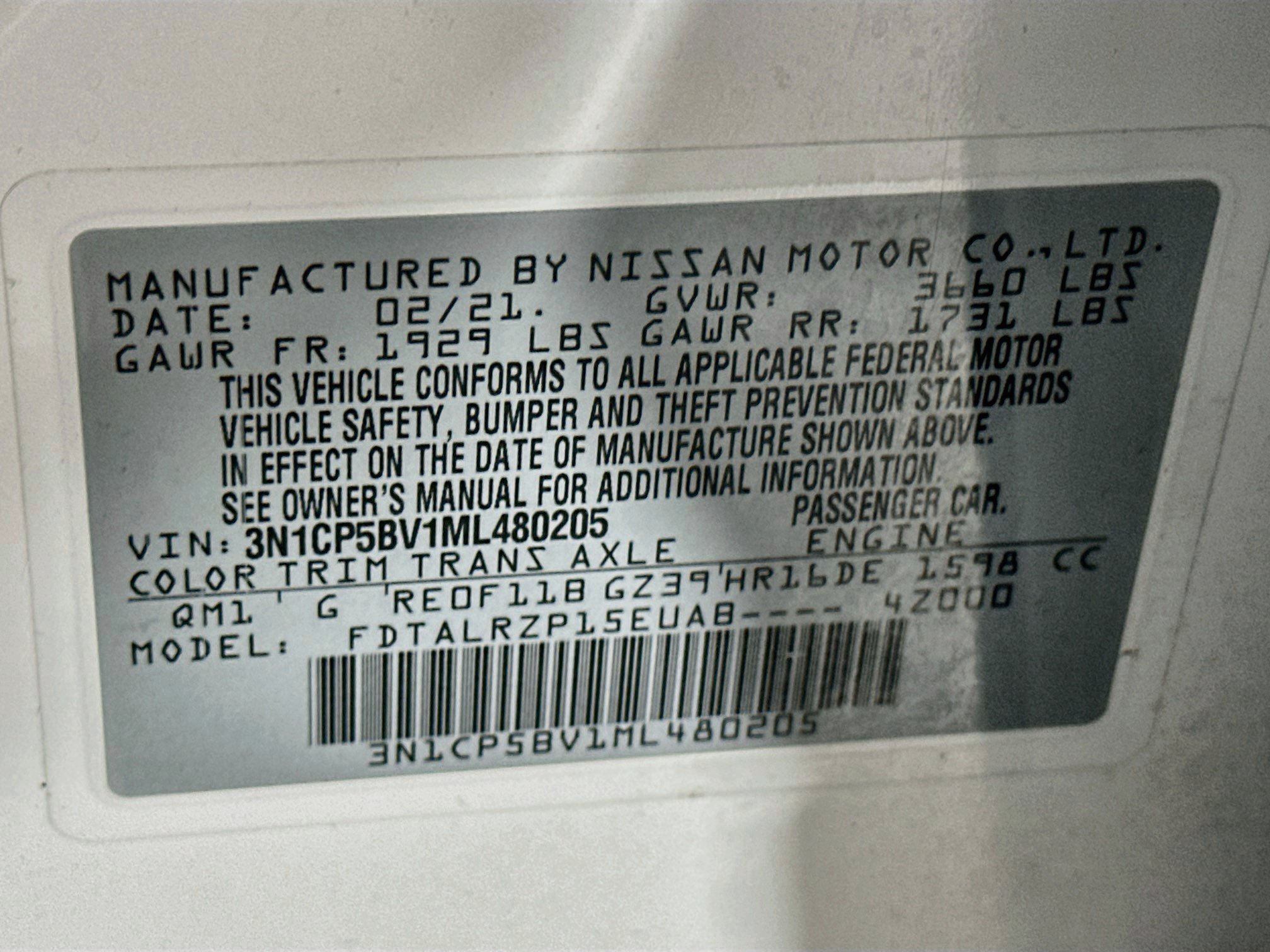 Used 2021 Nissan Kicks S FWD image 12