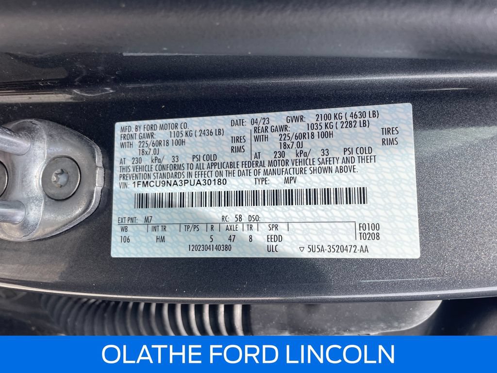 Certified 2023 Ford Escape ST-Line Select w/ Tech Pack #1 AWD/4WD image 22