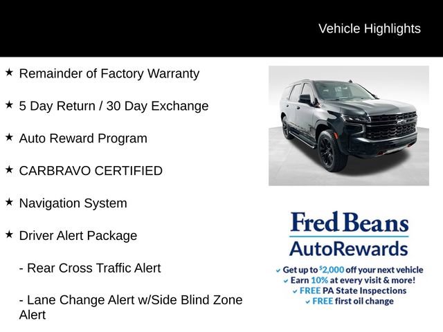 Certified 2022 Chevrolet Tahoe Z71 w/ Off-Road Capability Package AWD/4WD image 4