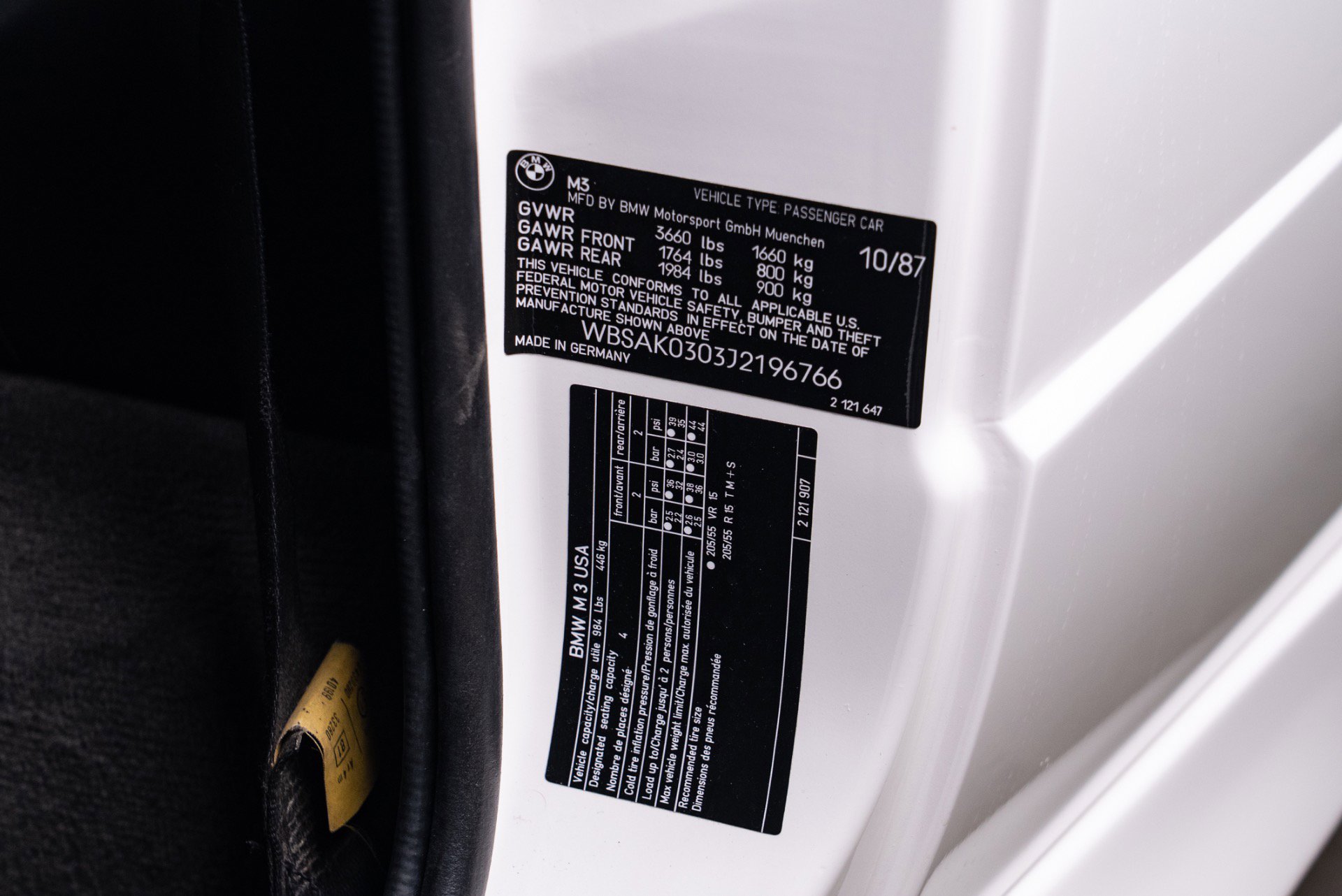 Used 1988 BMW M3 Coupe image 52