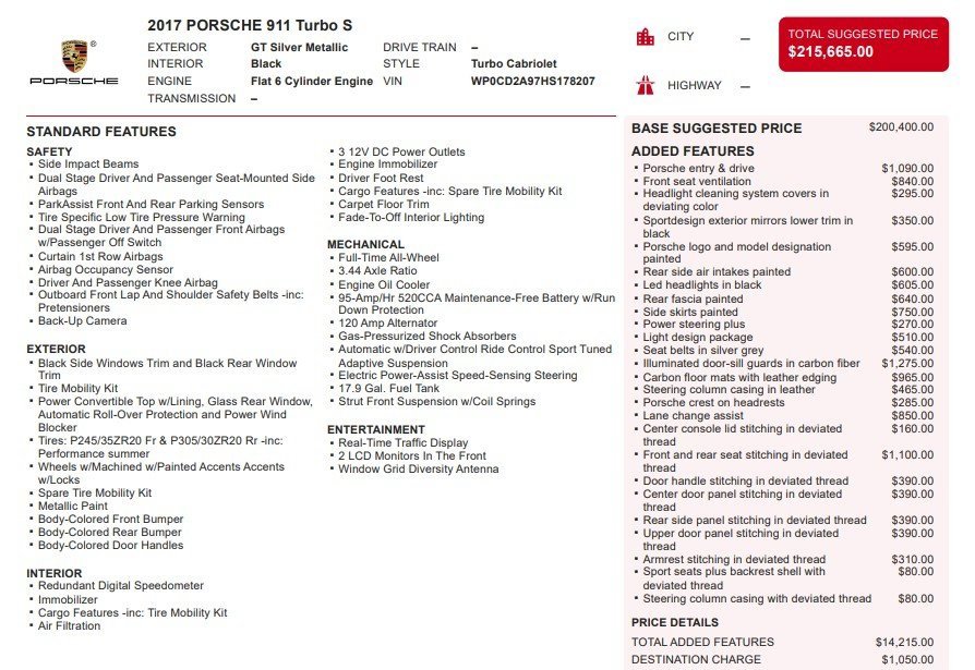 Used 2017 Porsche 911 Turbo S image 37