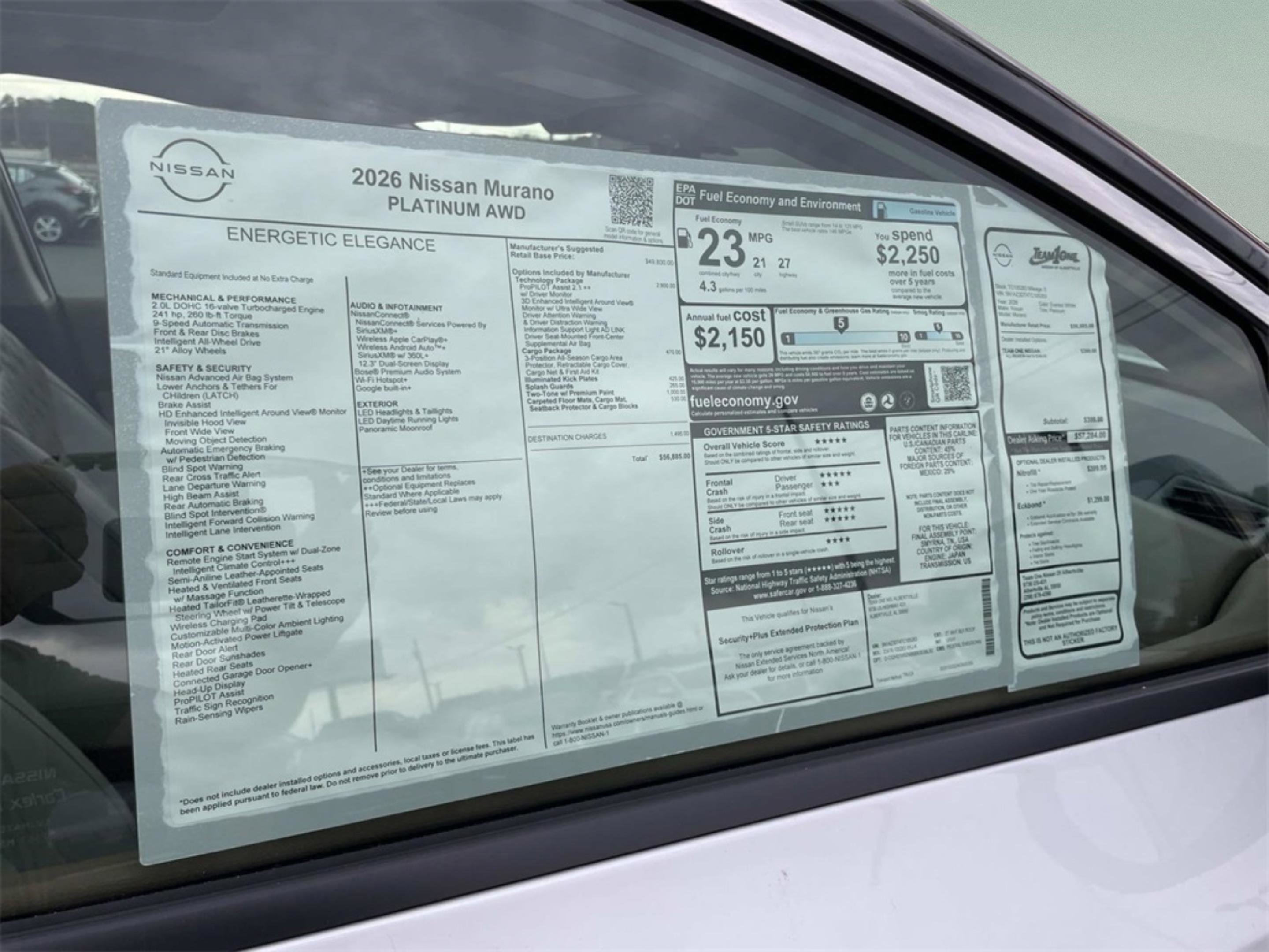 New 2026 Nissan Murano Platinum w/ Technology Package AWD/4WD image 26