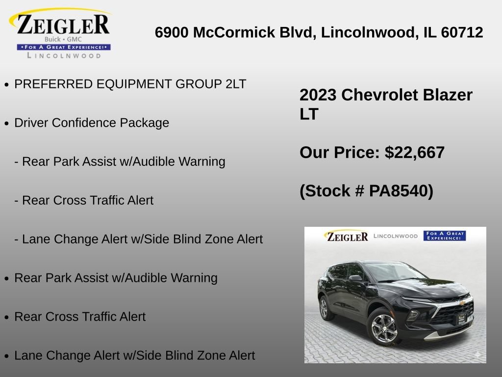 Used 2023 Chevrolet Blazer LT w/ Driver Confidence Package AWD/4WD image 6