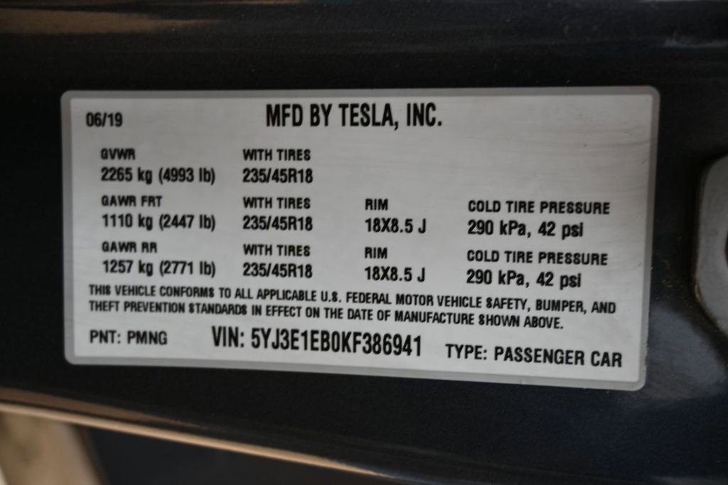 Used 2019 Tesla Model 3 Long Range image 44
