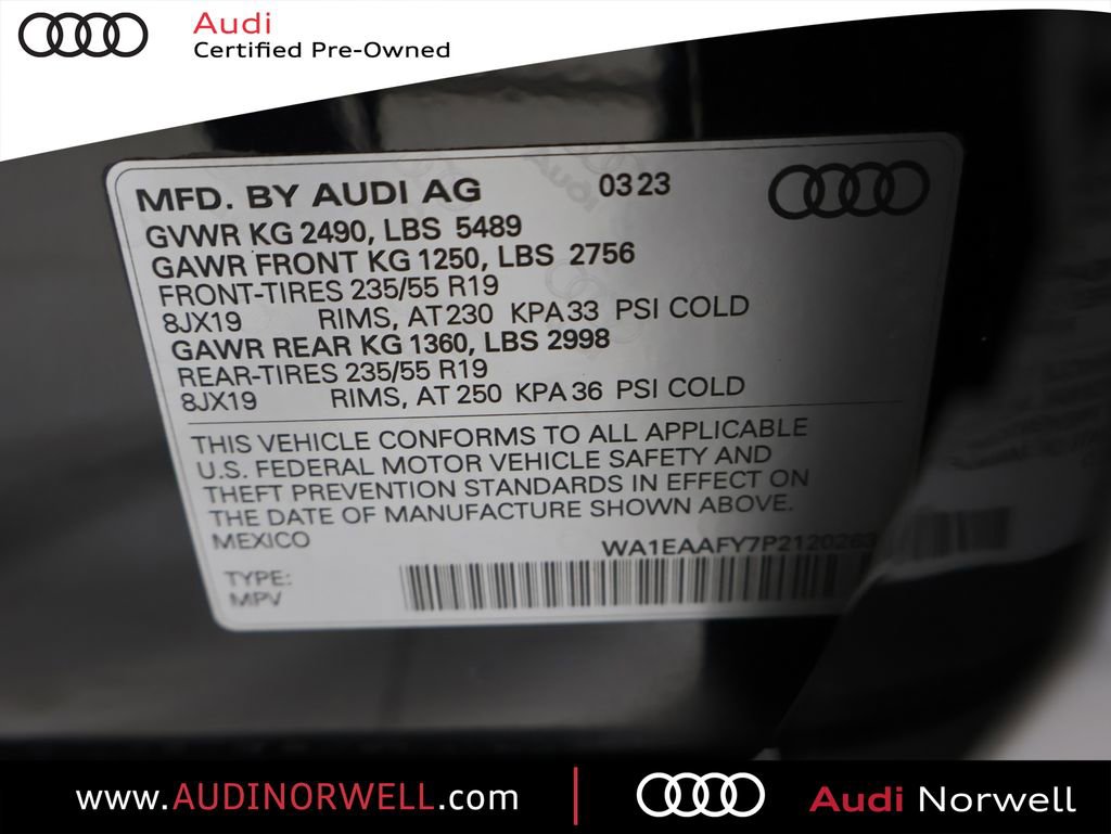 Certified 2023 Audi Q5 2.0T Premium Plus w/ Premium Plus Package AWD/4WD image 3
