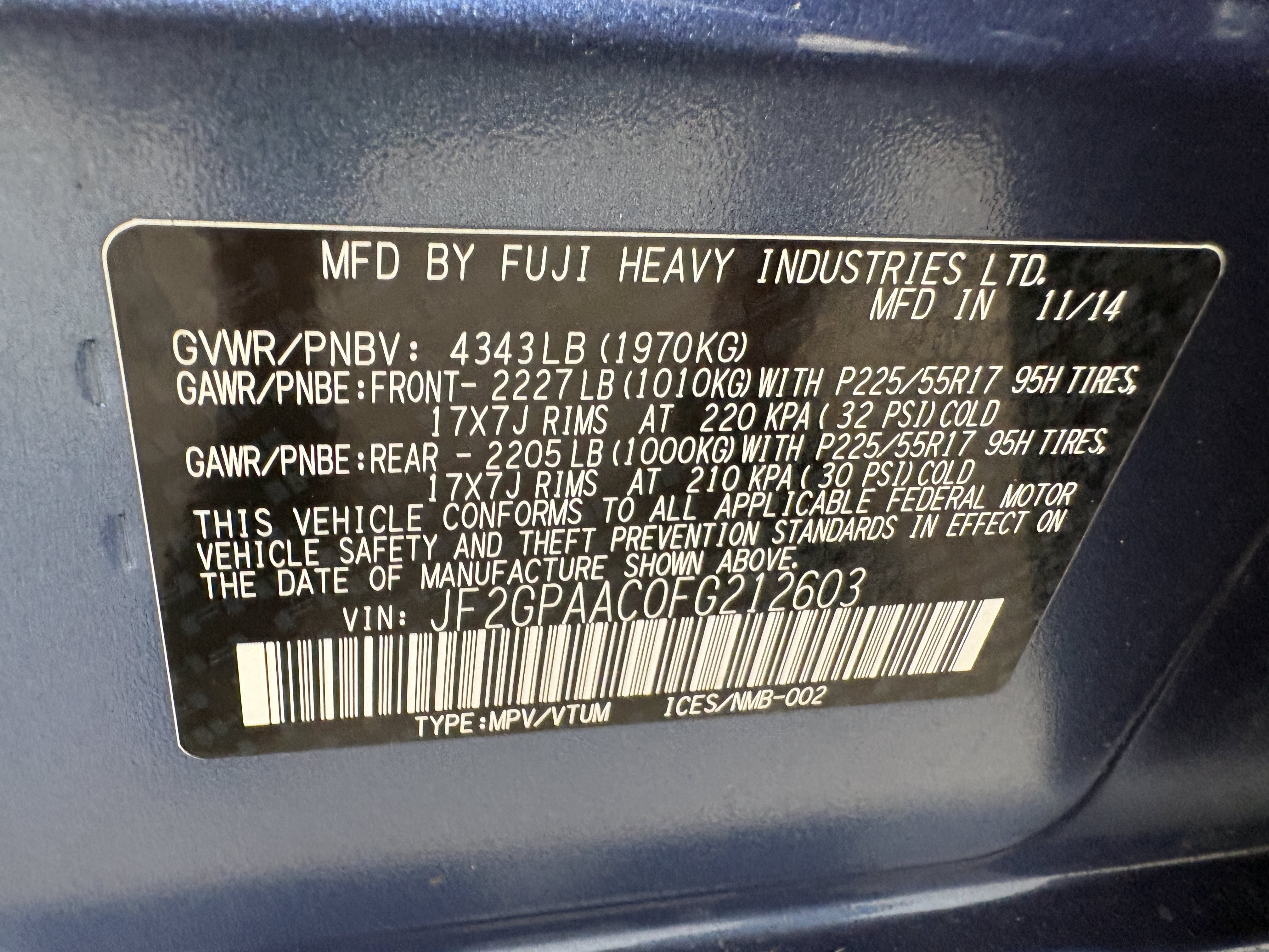 Used 2015 Subaru Crosstrek 2.0i AWD/4WD image 31