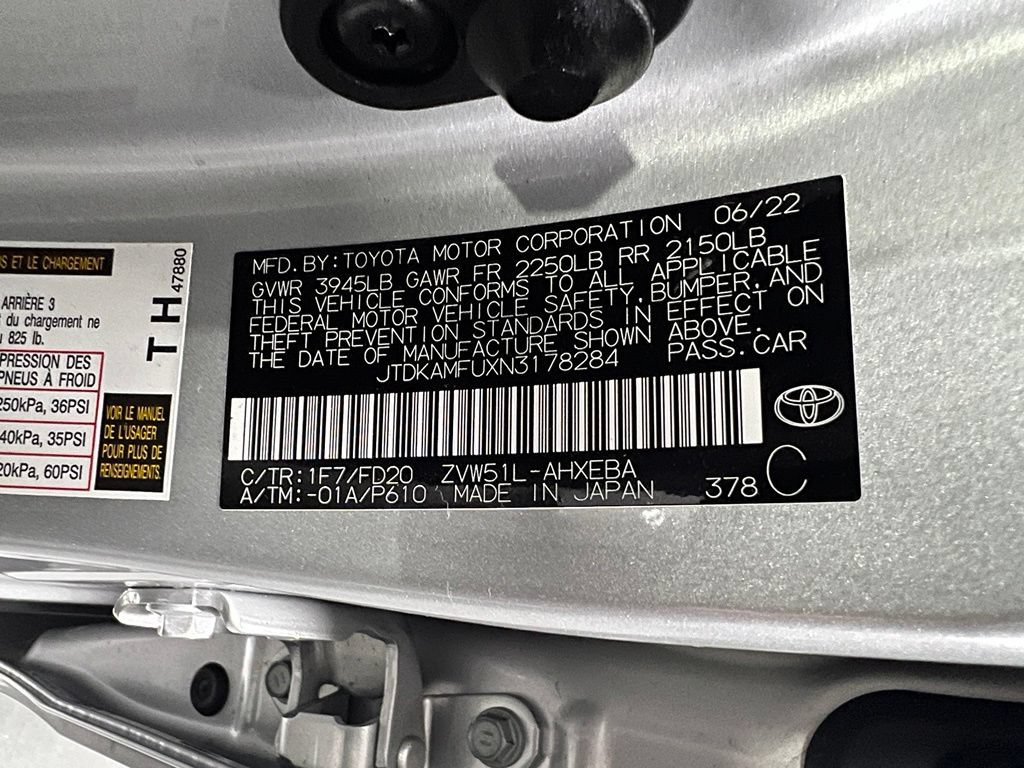 Certified 2022 Toyota Prius LE FWD image 38