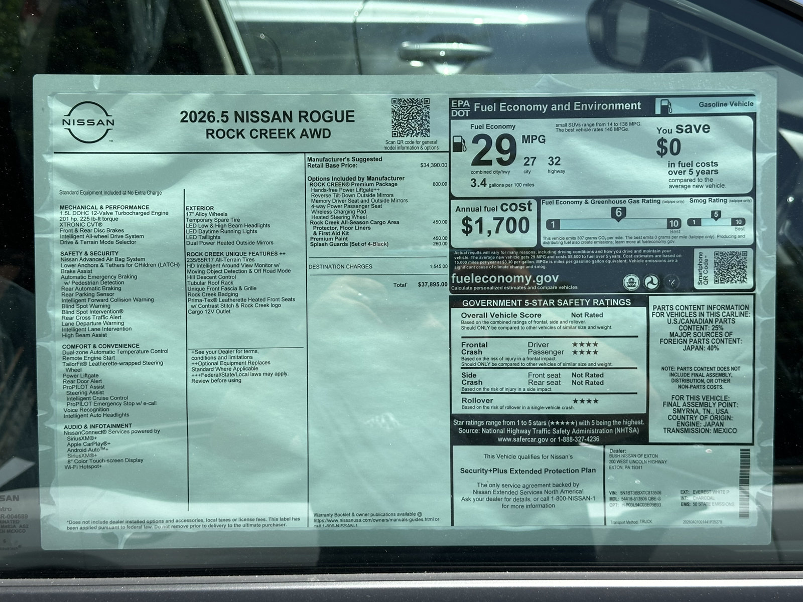 New 2026 Nissan Rogue SV w/ Rock Creek Premium Package AWD/4WD image 11