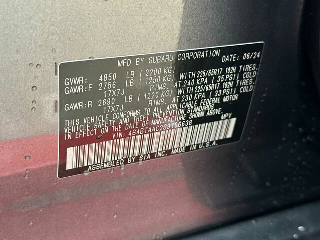 Certified 2025 Subaru Outback image 34