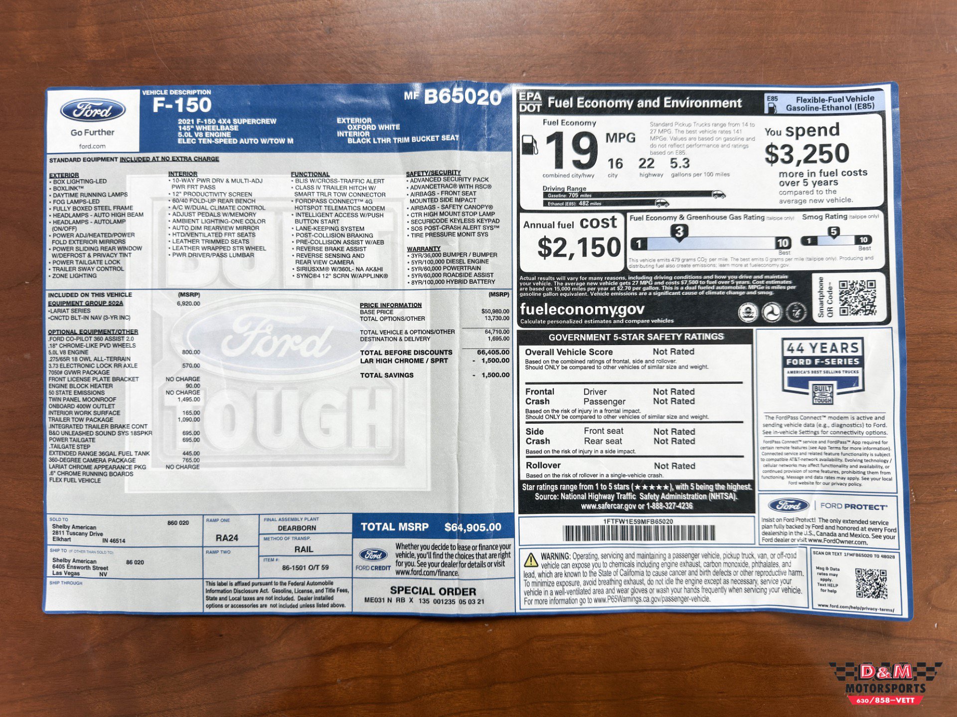 Used 2021 Ford F150 Lariat w/ Equipment Group 502A High AWD/4WD image 63