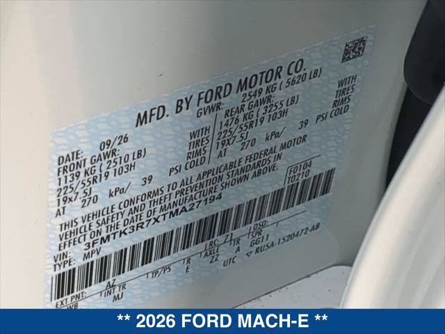 New 2026 Ford Mustang Mach-E Premium w/ Sport Appearance Package RWD image 19
