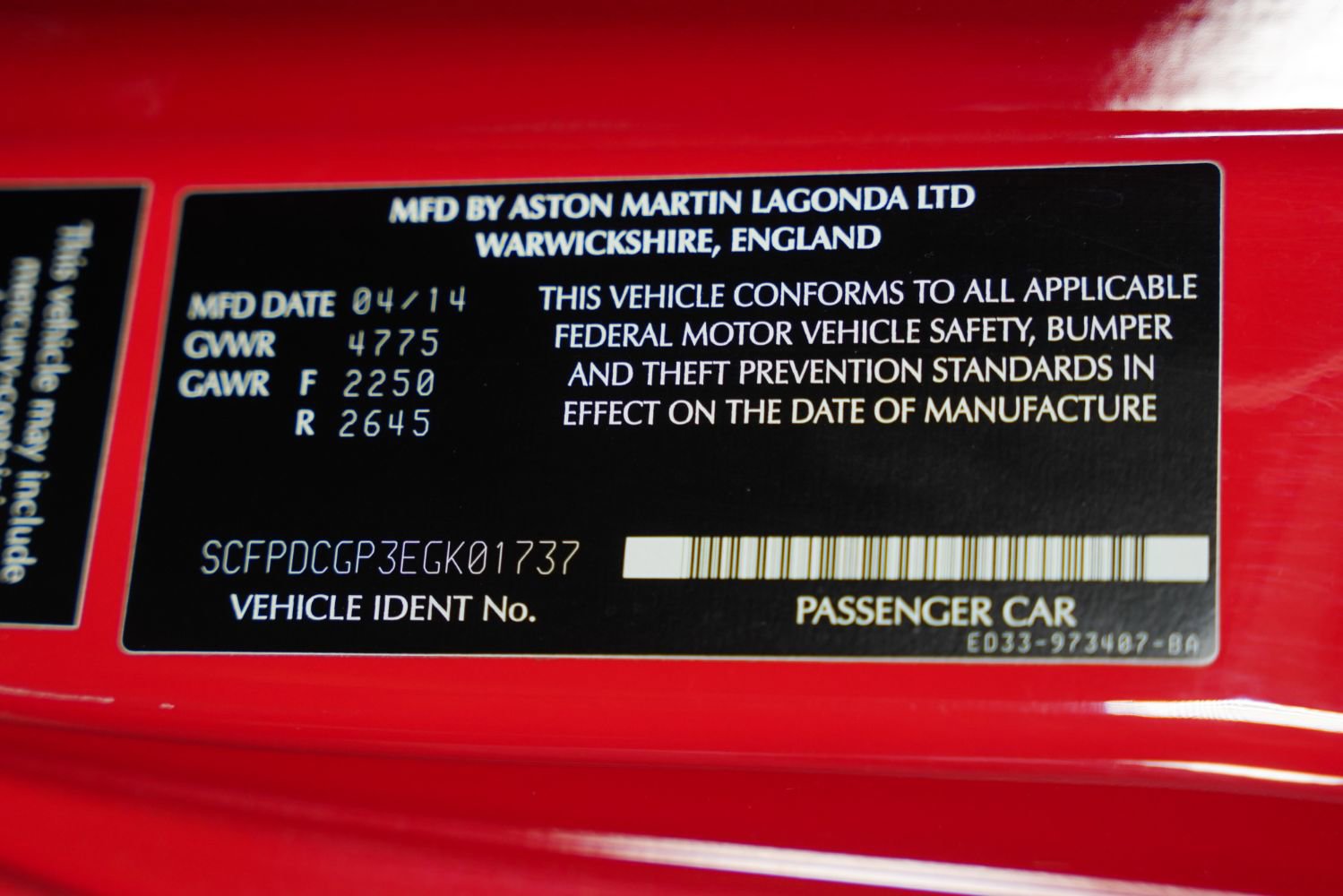 Used 2014 Aston Martin Vanquish Volante RWD image 48
