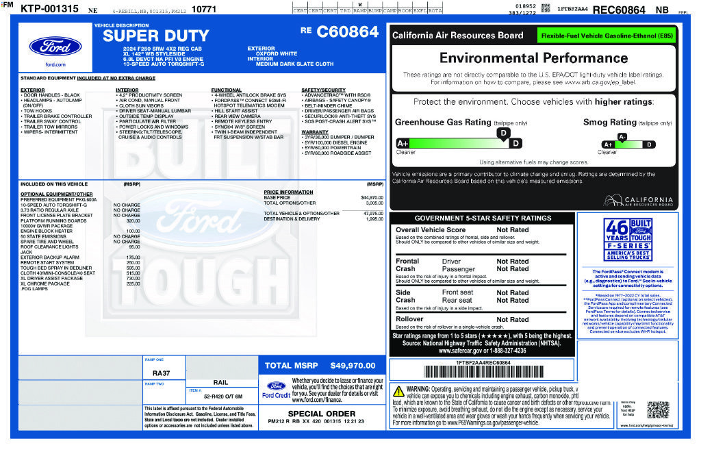 Used 2024 Ford F250 XL w/ XL Driver Assist Package RWD image 6