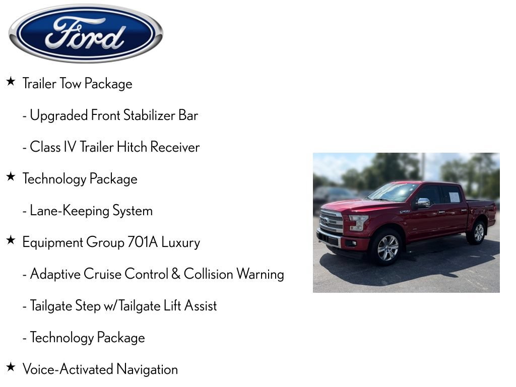 Used 2017 Ford F150 Platinum w/ Equipment Group 701A Luxury AWD/4WD image 4