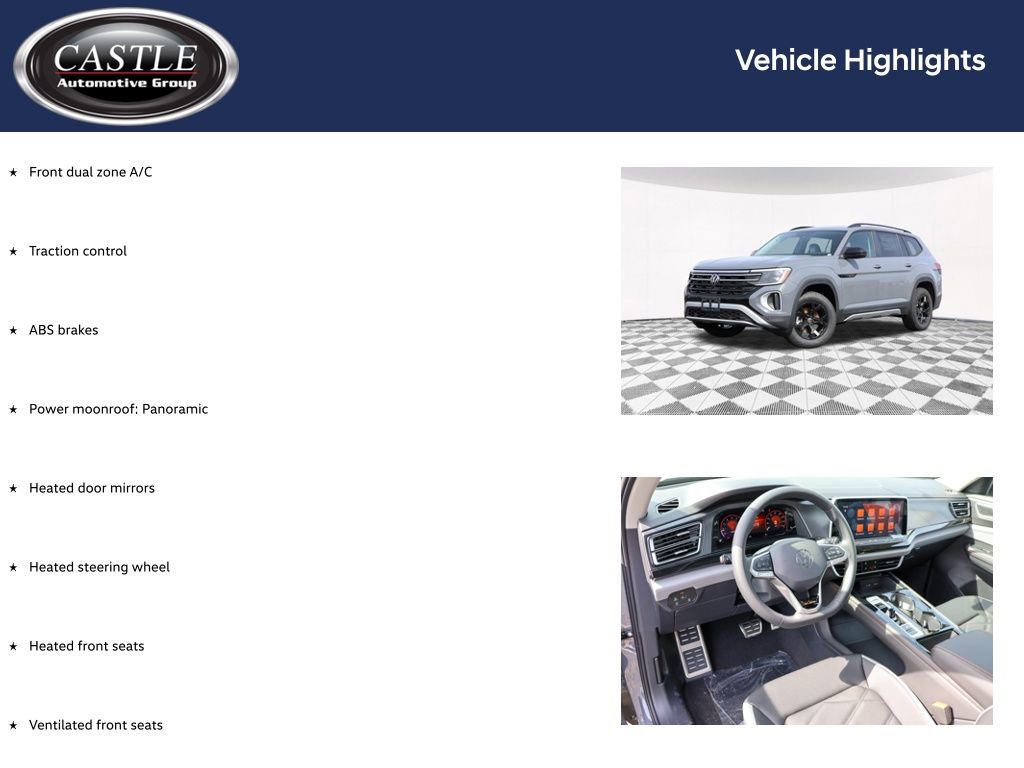 New 2025 Volkswagen Atlas Peak Edition SE image 3