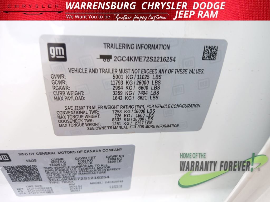 Used 2025 Chevrolet Silverado 2500 Custom w/ Custom Value Package image 11