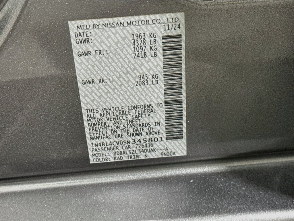 Certified 2025 Nissan Altima 2.5 SR w/ SR Premium Package FWD image 34