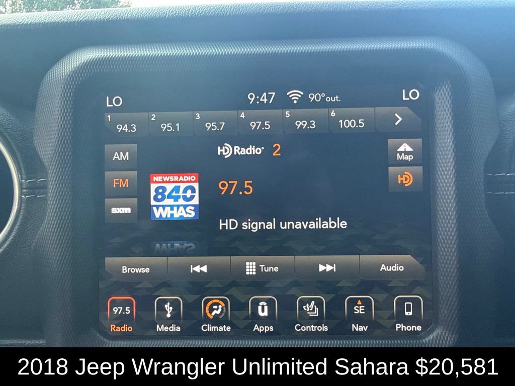 Used 2018 Jeep Wrangler Unlimited Sahara AWD/4WD image 23