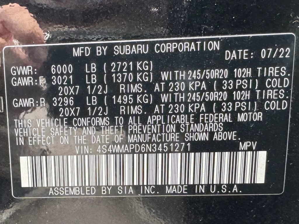 Used 2022 Subaru Ascent Limited w/ Technology Package image 14