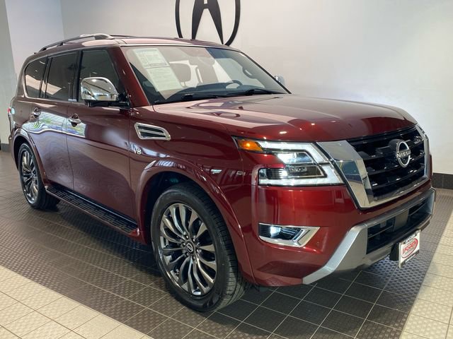 Used 2022 Nissan Armada Platinum w/ Captain's Chairs Package RWD video 2