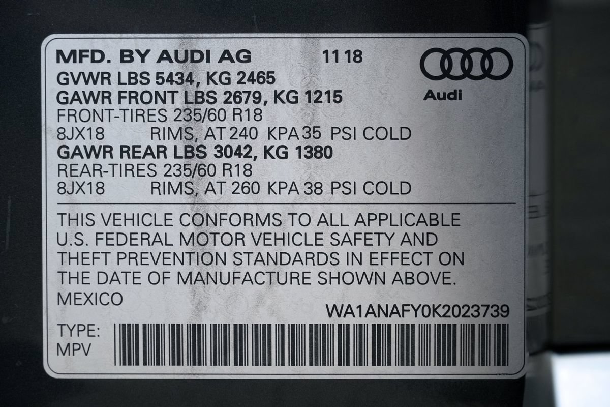 Used 2019 Audi Q5 2.0T Premium w/ Convenience Package AWD/4WD image 44