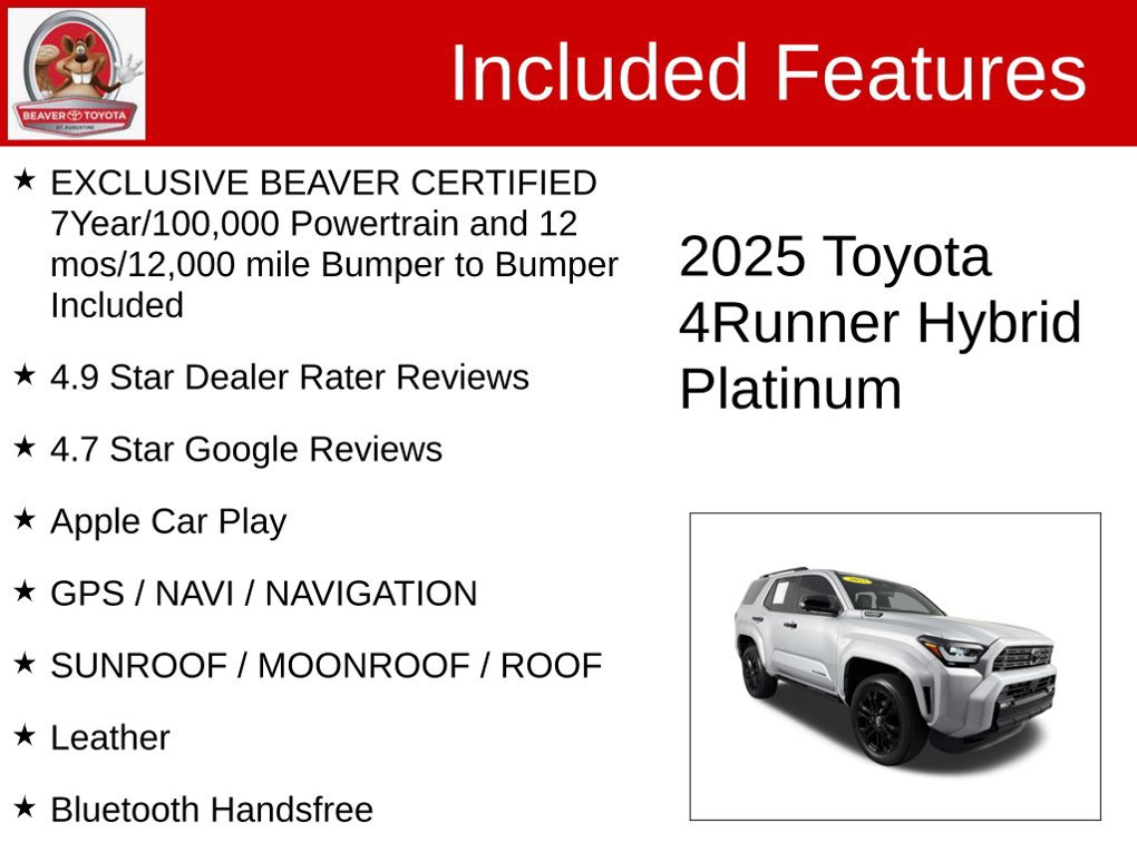 Used 2025 Toyota 4Runner Platinum AWD/4WD image 4