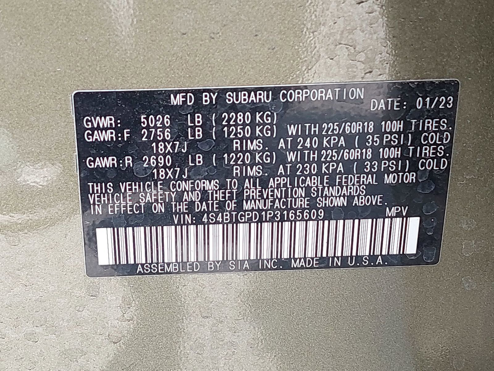 Certified 2023 Subaru Outback Touring XT AWD/4WD image 12