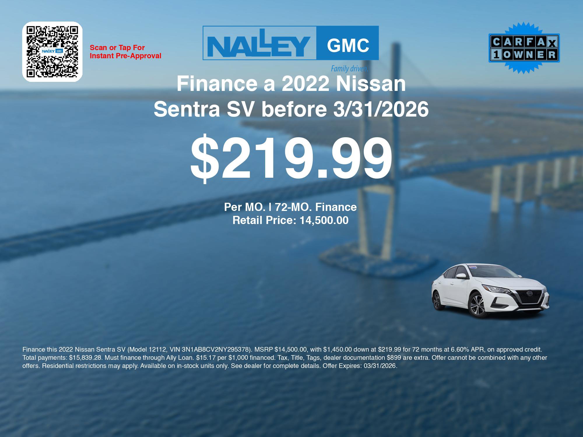 Used 2022 Nissan Sentra SV w/ Trunk Package image 3