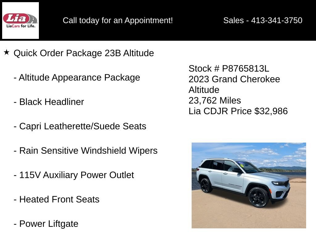 Certified 2023 Jeep Grand Cherokee Altitude AWD/4WD image 6