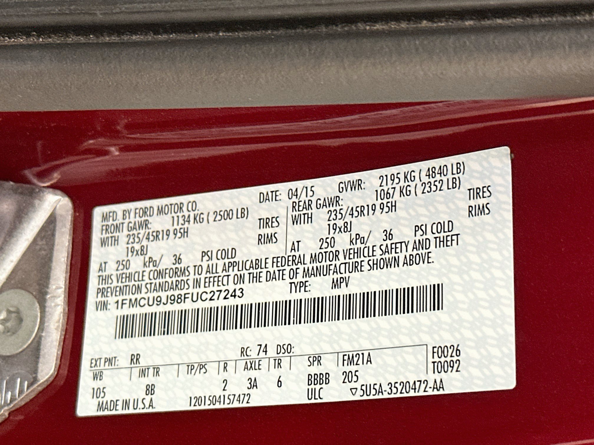 Used 2015 Ford Escape Titanium AWD/4WD image 12