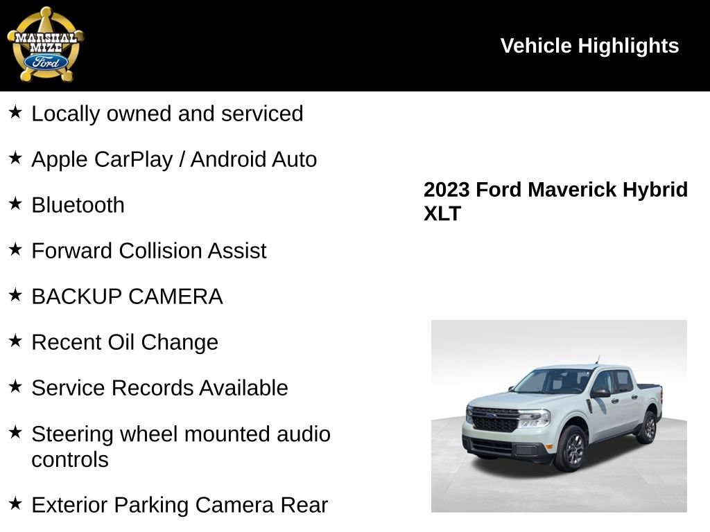 Used 2023 Ford Maverick XLT FWD image 2