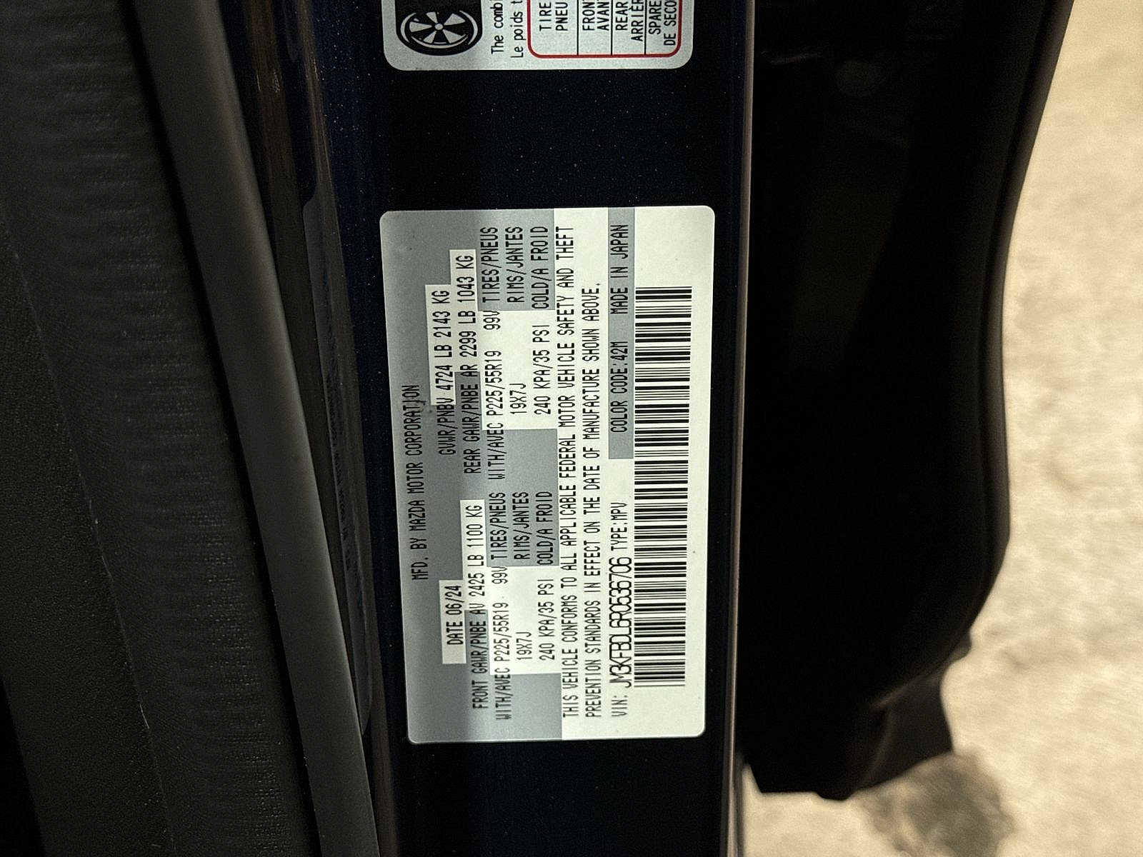 Used 2024 MAZDA CX-5 AWD 2.5 S w/ Premium Package image 14