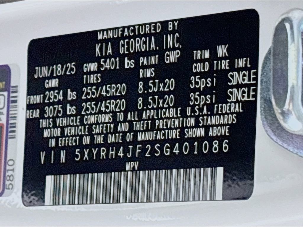 New 2025 Kia Sorento EX w/ Panoramic Sunroof Package image 27