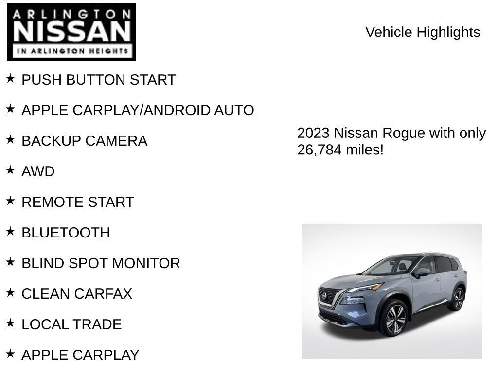 Certified 2023 Nissan Rogue SL w/ SL Premium Package AWD/4WD image 8
