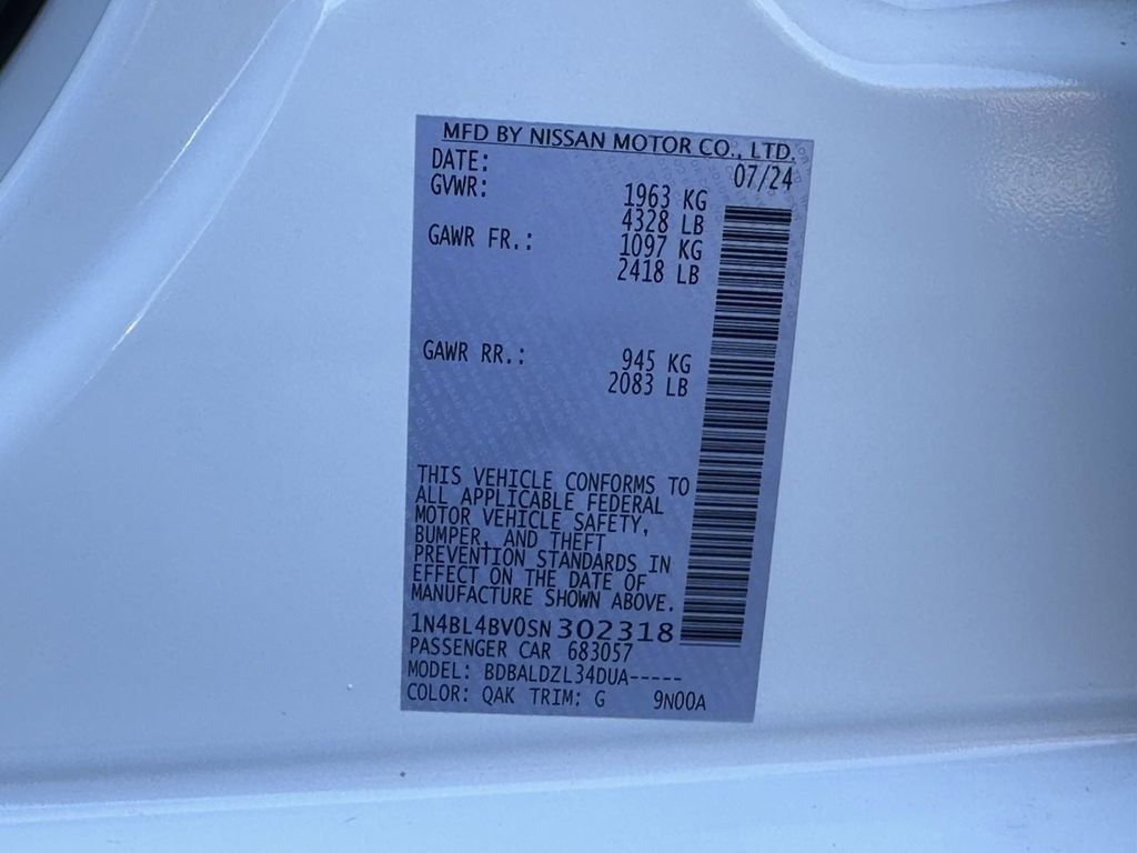 New 2025 Nissan Altima 2.5 S image 40