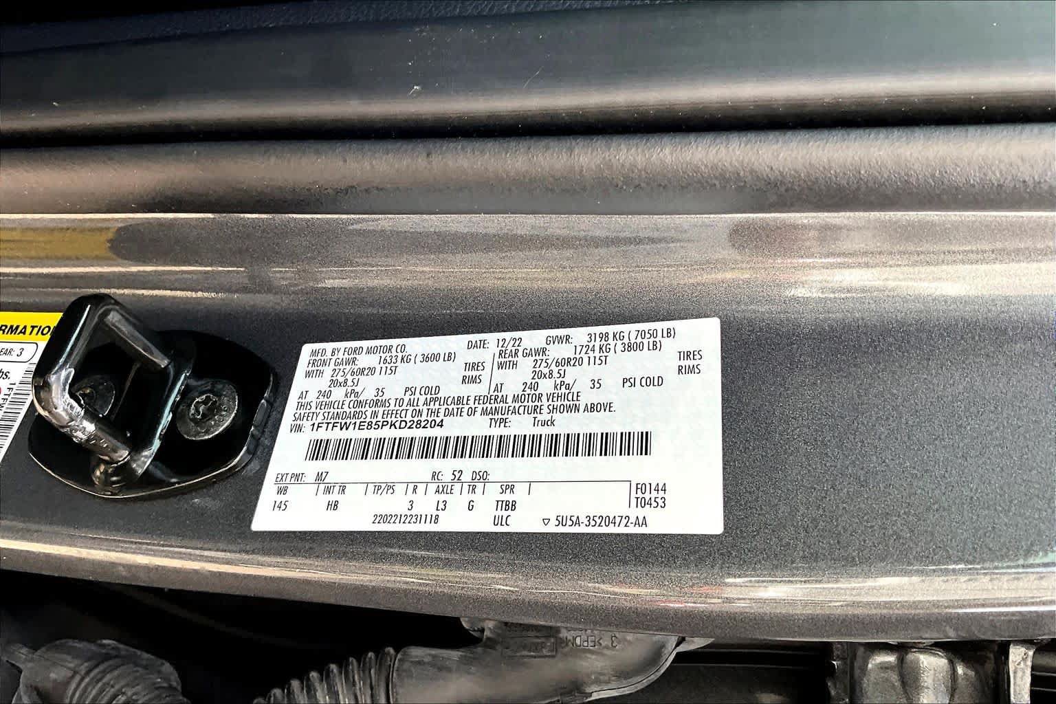 Certified 2023 Ford F150 Lariat w/ Equipment Group 502A High AWD/4WD image 34