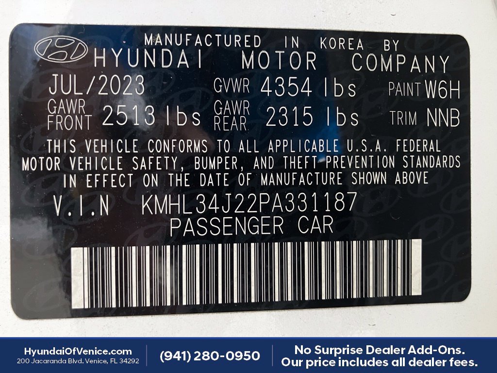 Certified 2023 Hyundai Sonata Limited FWD image 18