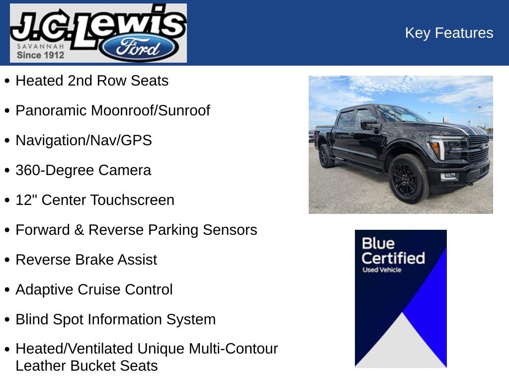 Certified 2024 Ford F150 Platinum w/ Equipment Group 702A High image 29