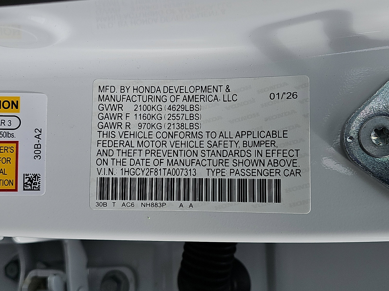 New 2026 Honda Accord Touring image 10