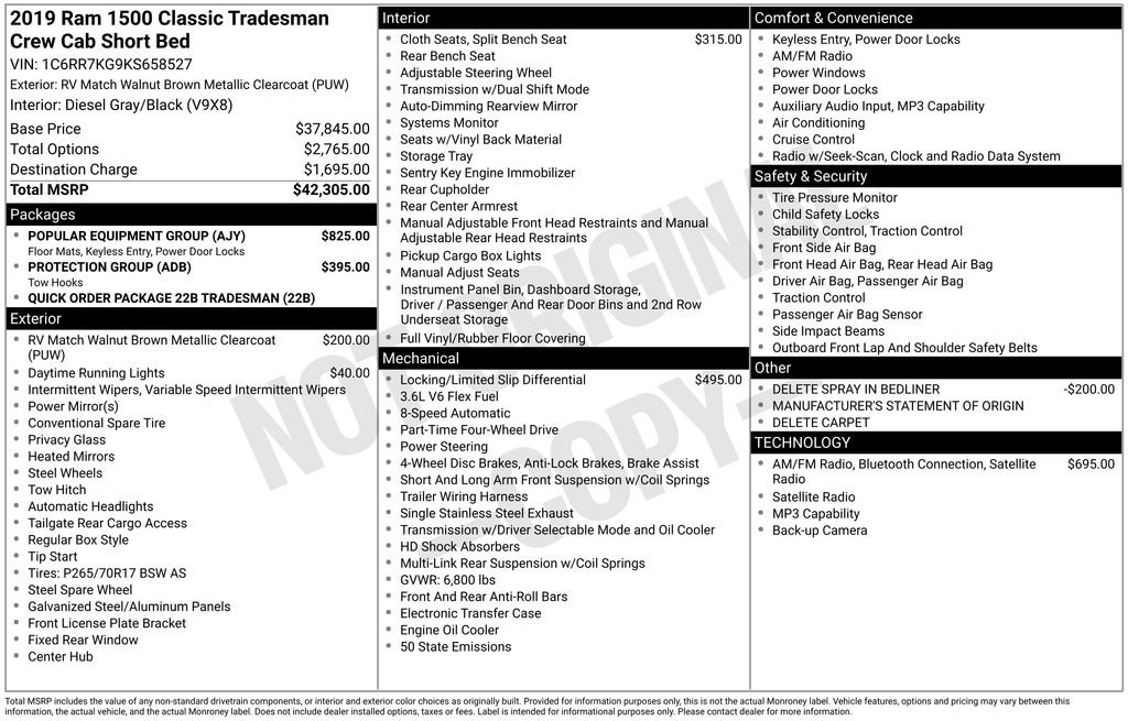 Used 2019 RAM 1500 Tradesman w/ Popular Equipment Group AWD/4WD image 27