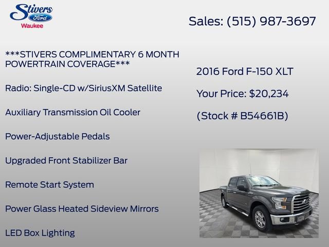 Used 2016 Ford F150 XLT w/ Equipment Group 302A Luxury AWD/4WD image 28