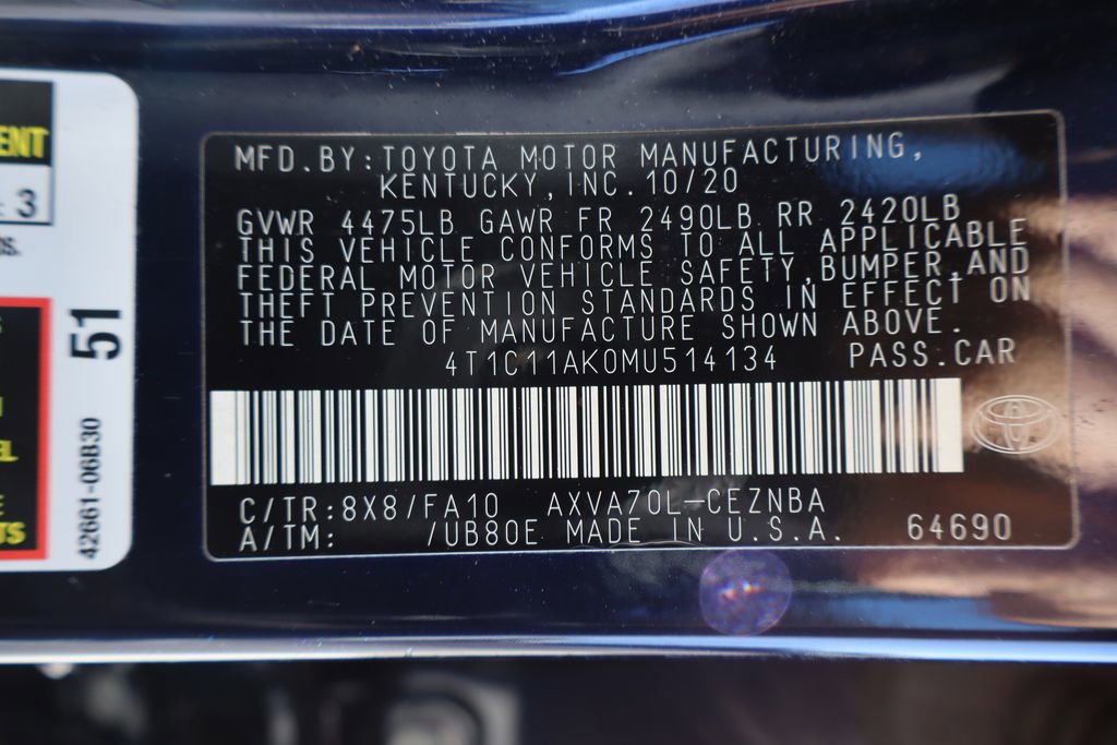 Used 2021 Toyota Camry LE image 18