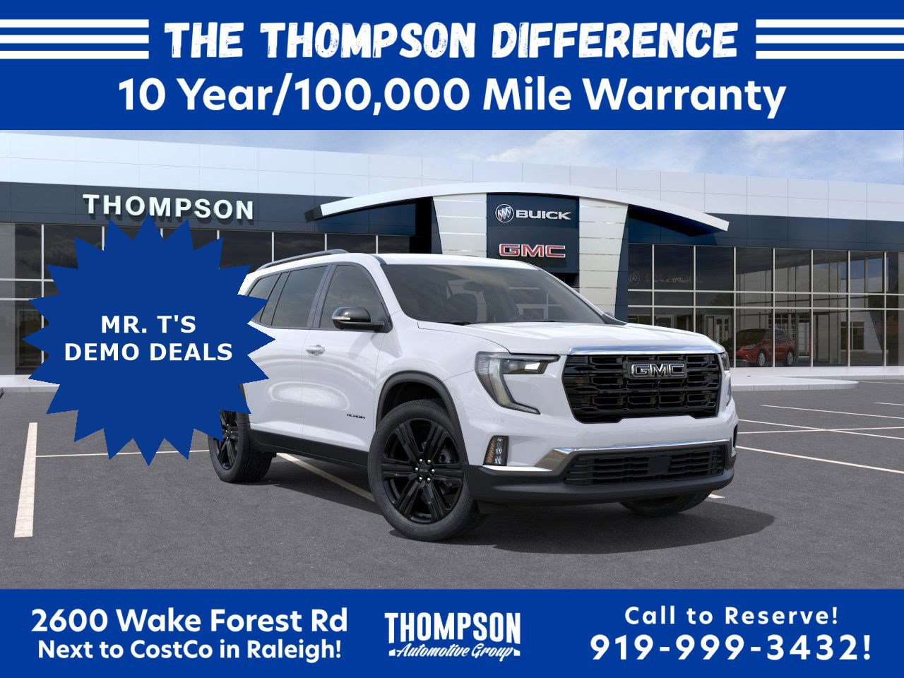 New 2026 GMC Acadia Elevation w/ Black Edition