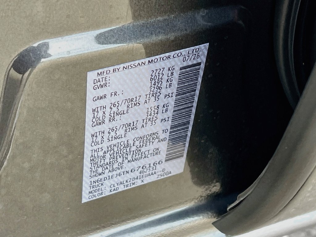 New 2026 Nissan Frontier Pro-X RWD image 30