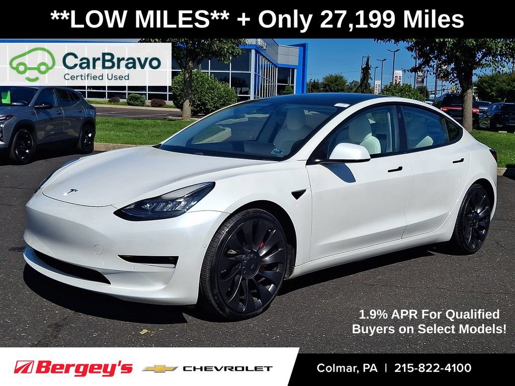 Used 2021 Tesla Model 3 Performance AWD/4WD image 1