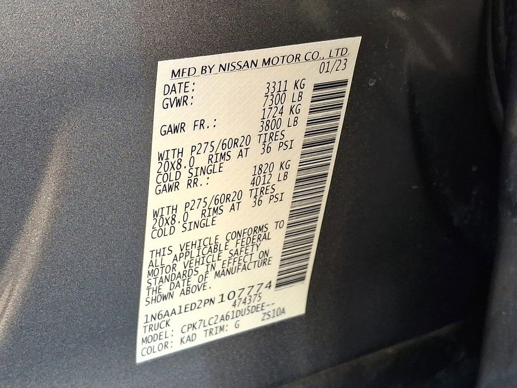 Certified 2023 Nissan Titan SV w/ SV Convenience Package image 27