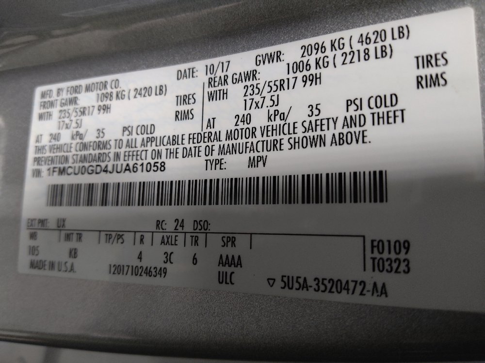 Used 2018 Ford Escape SE FWD image 33