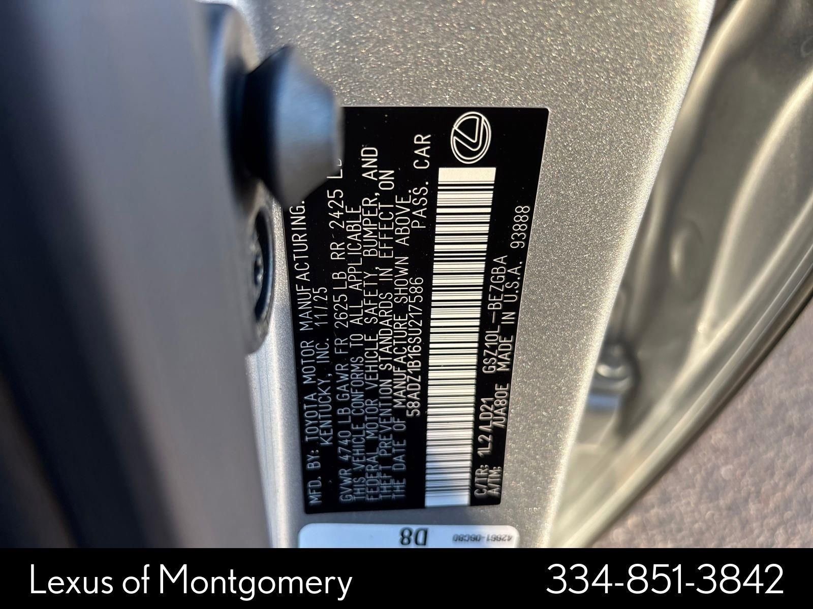 New 2025 Lexus ES 350 w/ Premium Package image 28